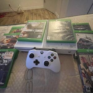One S White Console with Controller and Games